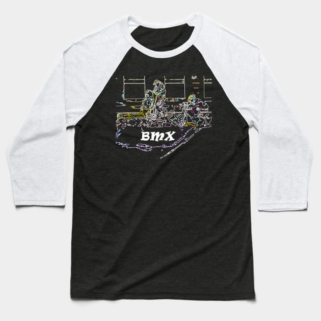 bmx Baseball T-Shirt by rickylabellevie